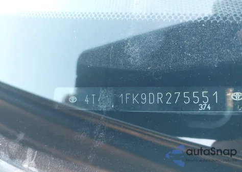 2013 Toyota Camry Le z USA, uszkodzony, nr VIN 4T4BF1FK9DR275551